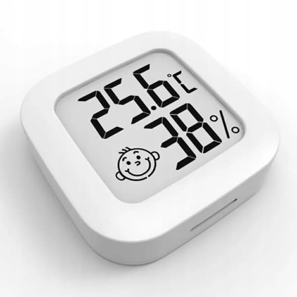 MINI VEJRSTATION TERMOMETER HYGROMETER RUMVEJRSENSOR BATTERI