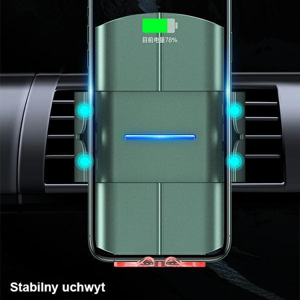 USAMS Induktionsholder US-CD133 10WAutomatic til ventilationsgitter sort/sort Starod CD133ZJ01