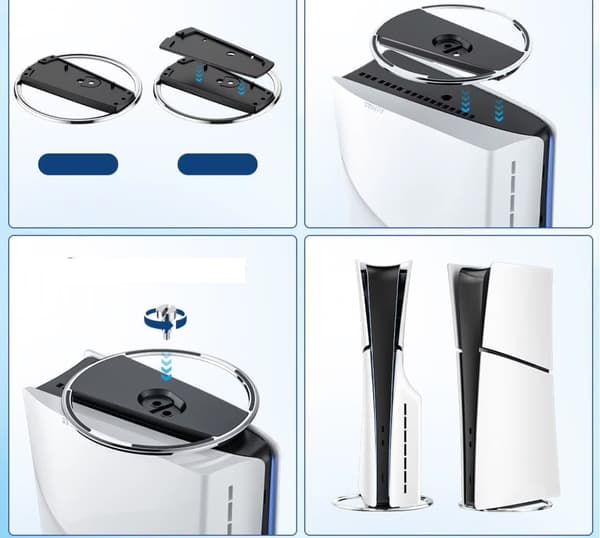 Stativ Vertikalt stativ med skydd för PlayStation 5 PS5 FAT / Slim / Pro