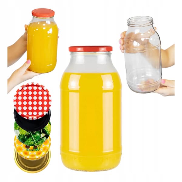 GLAS 2L GLAS TIL KONSERVERINGSMIDLER, LIKØRER, HONNING