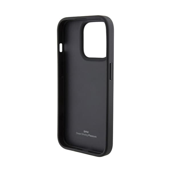 BMW lædersæder med mønster - iPhone 15 Pro Max cover (sort)
