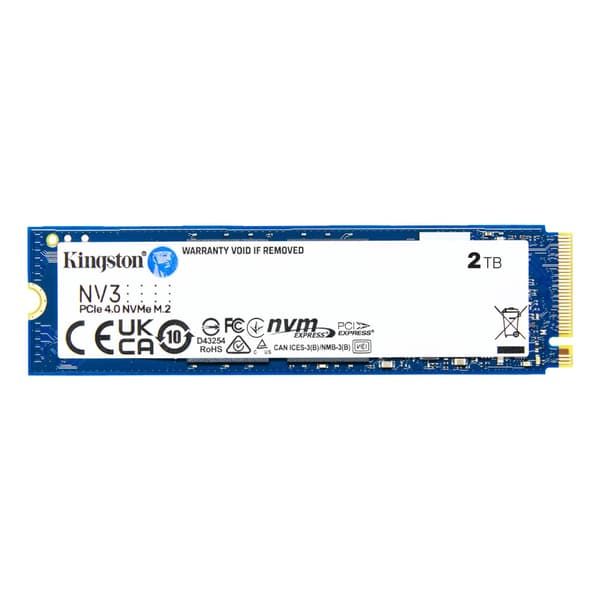 Kingston NV3 2000 GB M.2 2280 PCIe 4.0 NVMe SSD