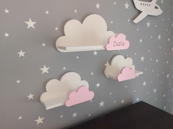 MOLI Cloud-hylder med navn - Premium