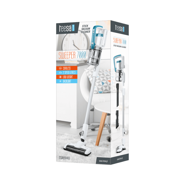 Langaton pystypölynimuri Teesa Sweeper 7000