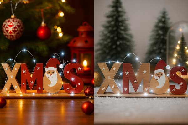 LED-INSKRIPT JULDEKORATION JULPYNT I TRÄ 21,5 cm