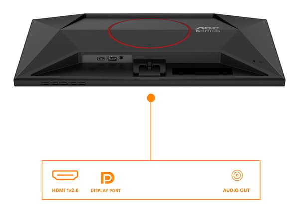 AOC LED-skærm 23,6" 24G42E 180Hz, Full HD, sort