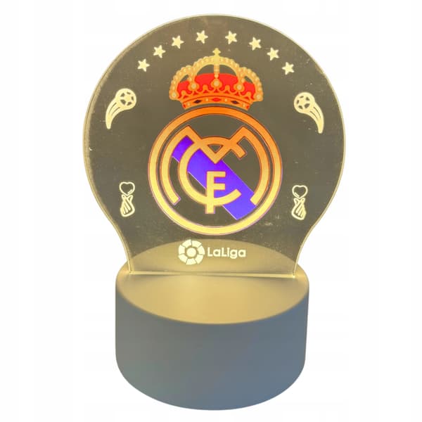 Real Madrid 3D LED Skrivebordsnatlampe til Børn Julegave