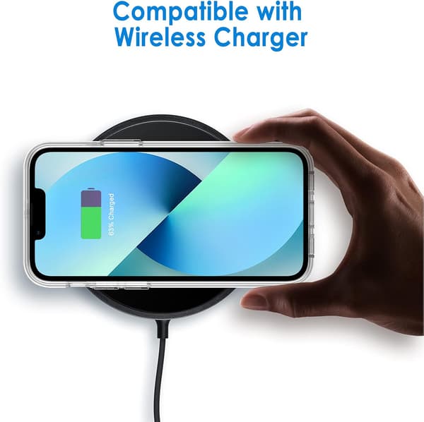 FODRAL TILL APPLE IPHONE 13 PRO MAX 6,7" TRANSPARENT SILIKONBAKSIDA