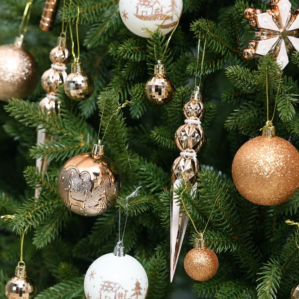 StarryLights julgransprydnader i roséguld