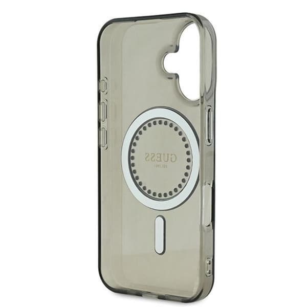 Guess IML Rhinestones MagSafe - iPhone 16 cover (sort)