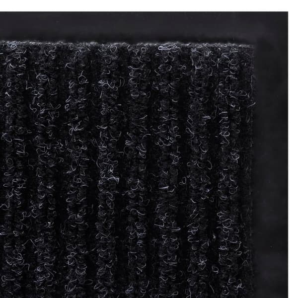 vidaXL PVC dørmåtte 120 x 180 cm sort