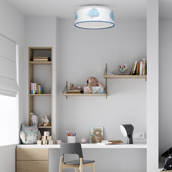 BILTAKLAMPA 1 E27 VIT TRÄ MILAGRO MLP8285
