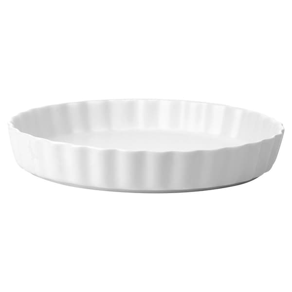 Keramisk vit tartform 24,5 cm