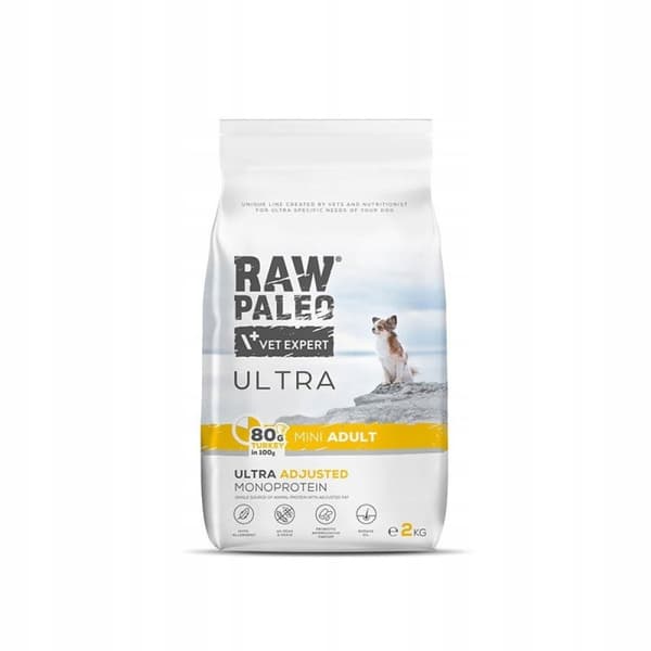 VetExpert Raw Paleo Ultra kalkon torrfoder för hundar 2 kg