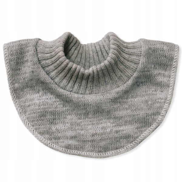 Børne sweater halstørklæde universel 6-12 måneder efterår-vinter grå melange