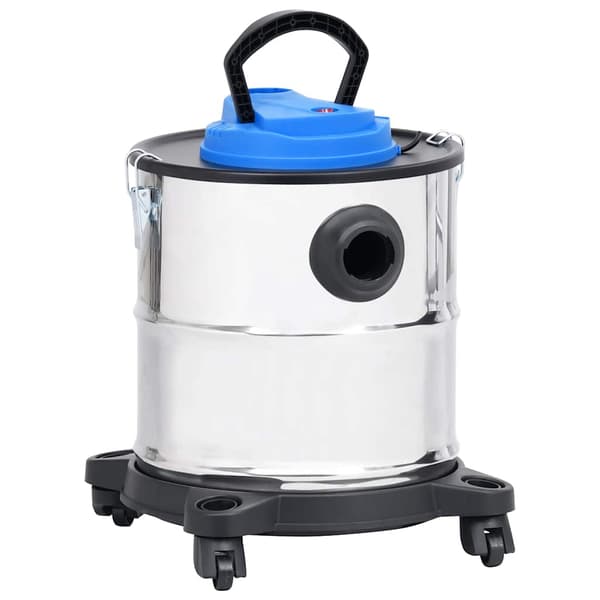 vidaXL askestøvsuger, HEPA-filter, 1200 W, 20 L, rustfrit stål