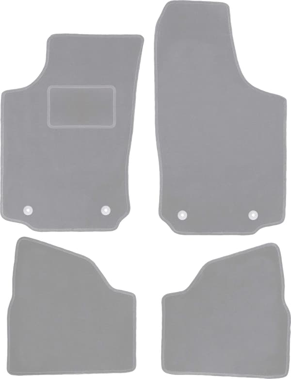 Harmaat auton matot Opel Corsa C hatchback (2000-2006) varten