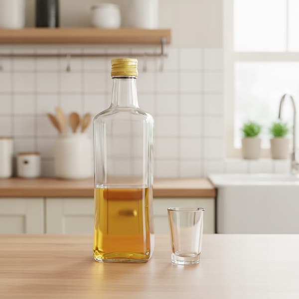 DIVA-flaska 200 ml GLASFLASKOR FÖR MOONLIGHT LIKÖRVIN 0,2 l