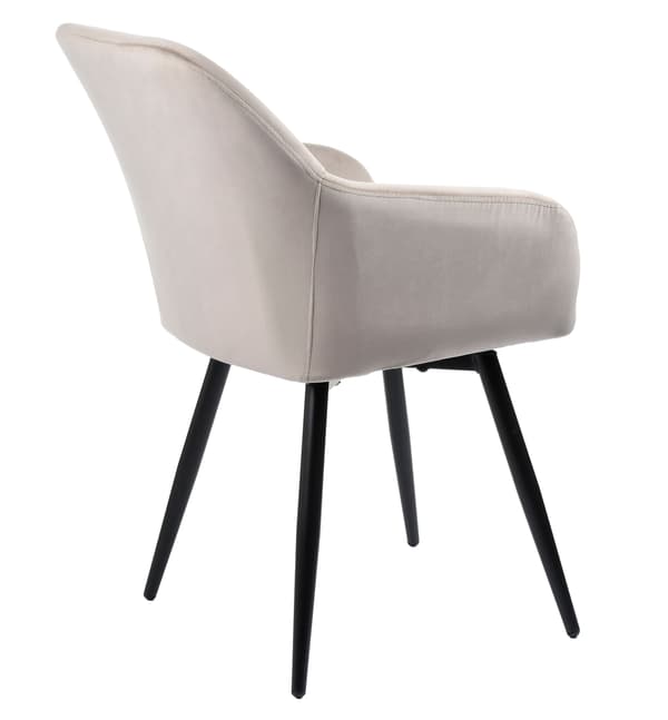ESMO klädd snurrstol, beige sammet