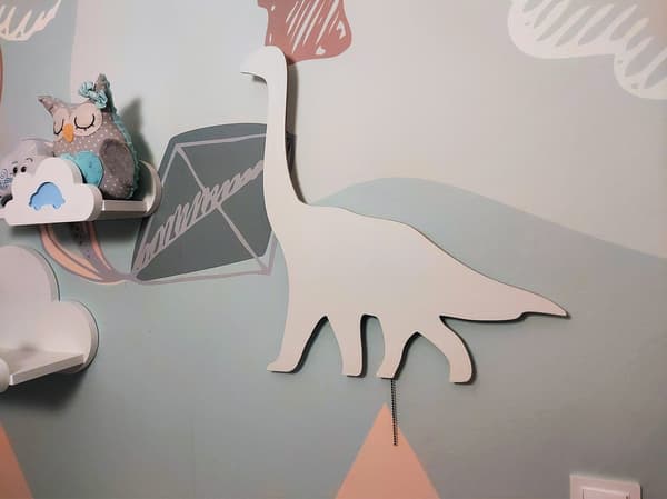 Brontosaurus Dinosaur Natlampe