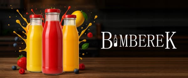 10x KUBUŚ Juiceflaskor 500ml Glasjuiceflaska + Lock Ø43 0,5l