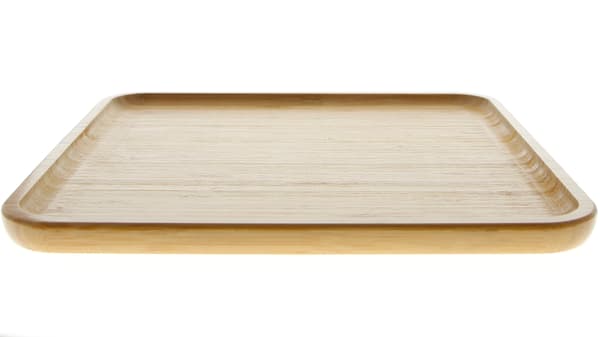 TRÆBAMBUSTALLERKEN TIL SERVERING AF MAD 20x20 cm