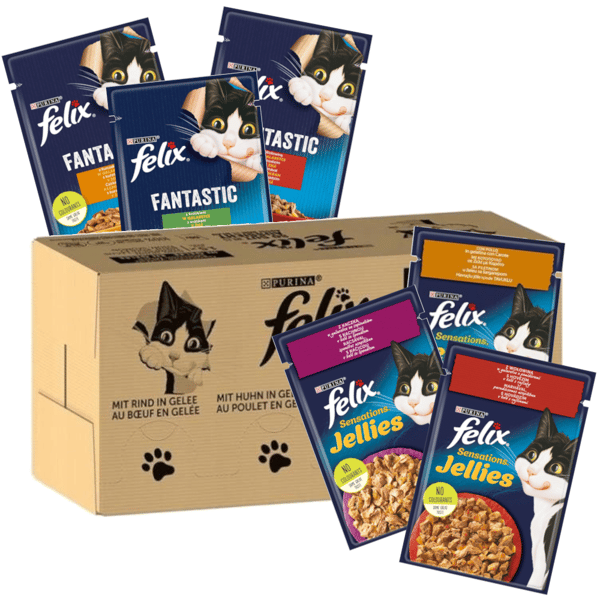 Purina Felix vådfoder til katte, blanding af smagsvarianter 96x85 g