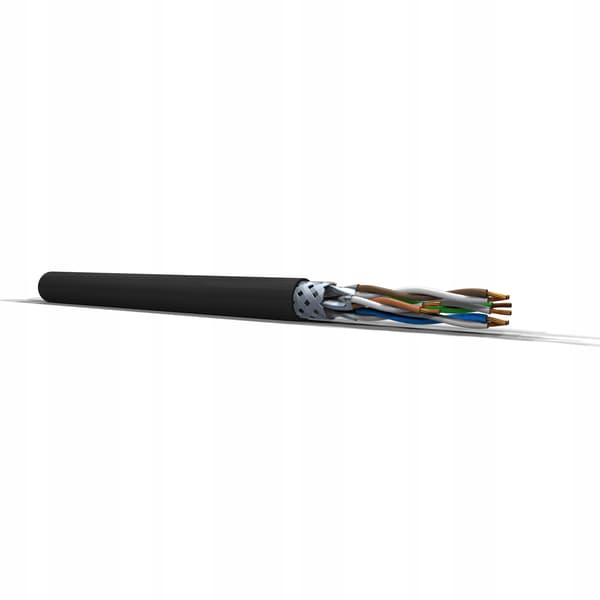 Patchkabel Montis S/FTP 6a RJ45 / RJ45 40 m sort