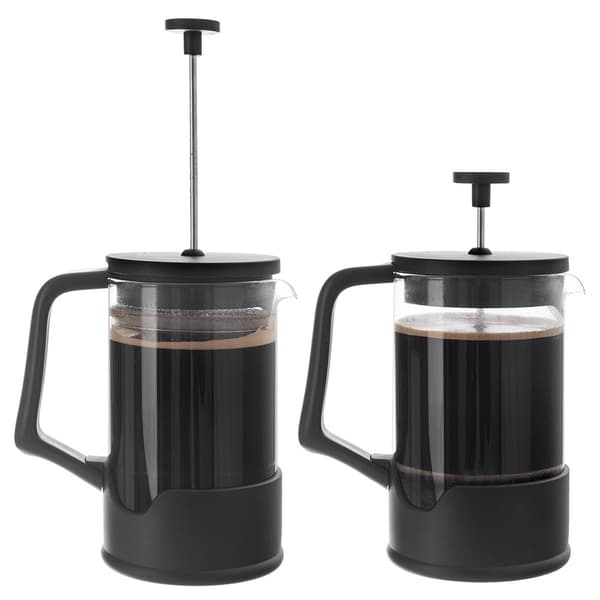 Stempelkande til kaffe og te glas sort 400 ml