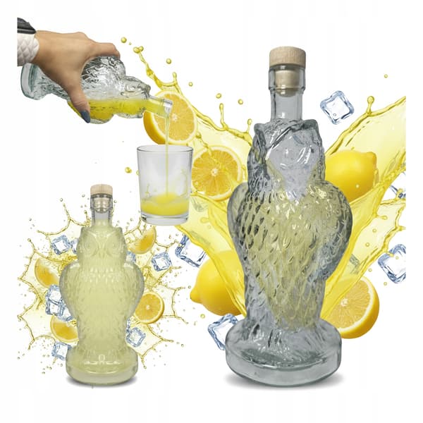 Owl-flaska 500ml glaskaraff för likörer presentlikörvin