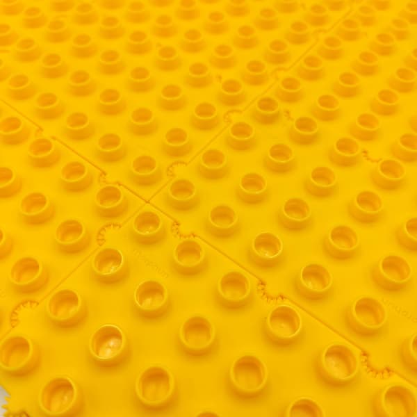 Basisplade til Morphun-klodser - gul - 12 stk.