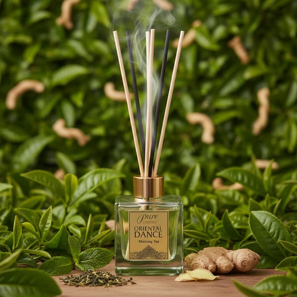 Duftdiffuser - orientalsk aroma af Pure Essense te - afslapning og indre forfriskning - med 75 ml rør