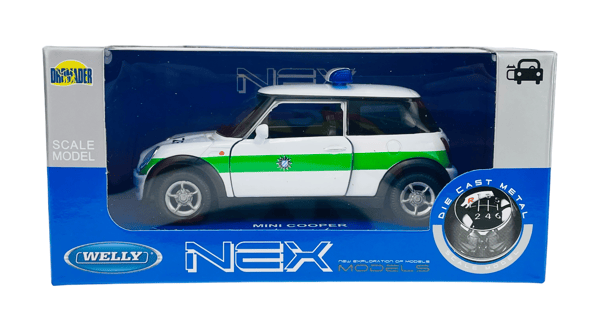 WELLY MINI COOPER POLISGRÖN 1:34 49766
