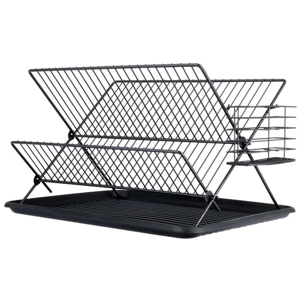 Tørrestativ til opvask sort 45x32x25,5 cm