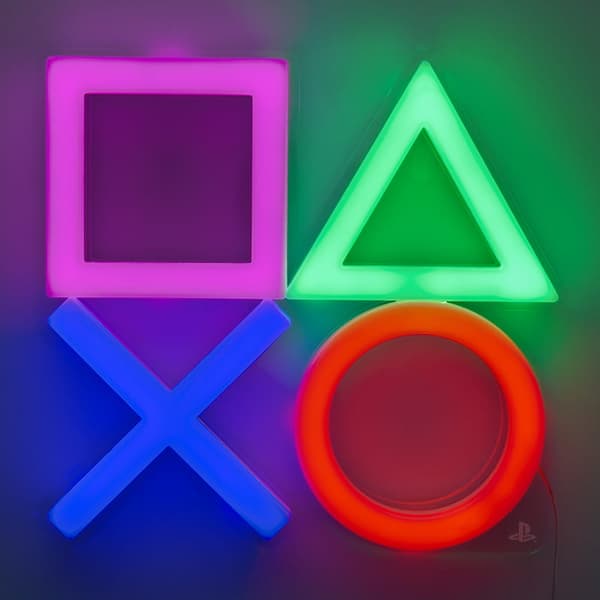 Lampe Neon Ikoner Symboler - PlayStation