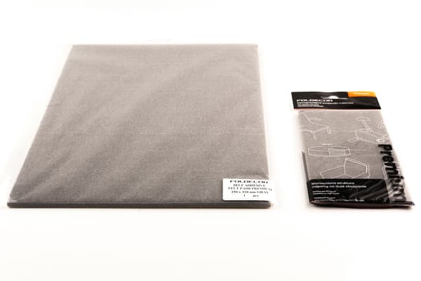 Selvklæbende filtunderlag Ø45 sorte 500 g/m² (pakke med 6 stk.) BASIC