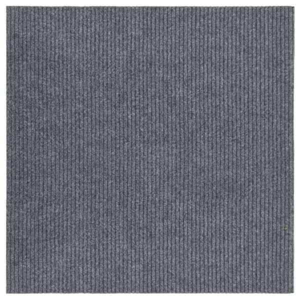 vidaXL Smutsabsorberande matta 100x100 cm grå