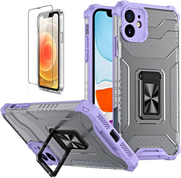 ETUI TIL APPLE IPHONE 11 6.1' LILLA ARMOR + 1x HÆRDET GLAS