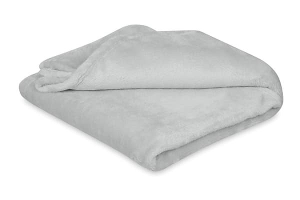 BONO Babytæppe 75x100 Glat Blød Fluffy Grå Ask