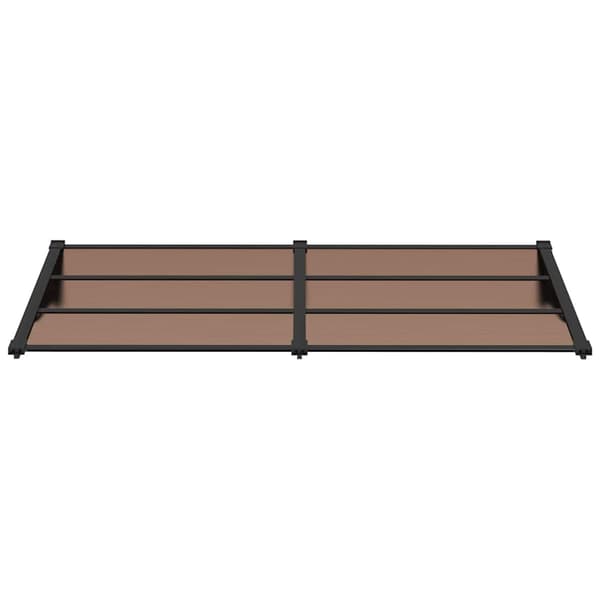 vidaXL dørmarkise sort 199x90 cm polycarbonat