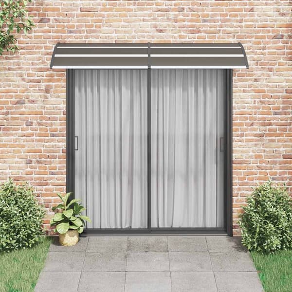 vidaXL Dörrtak svart 240 x 75 cm PC