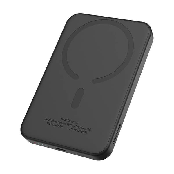 Baseus Magnetisk Mini Powerbank 5000mAh, USB-C 20W (Sort)