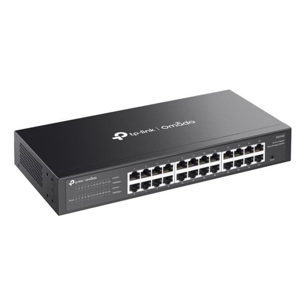 TP-LINK ES224G Administreret Switch, 24 Gigabit Porte, Sort