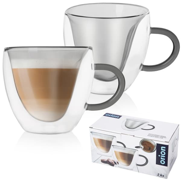 Termoglas med dubbel vägg för kaffe och te DOUBLE 280 ml 2 st