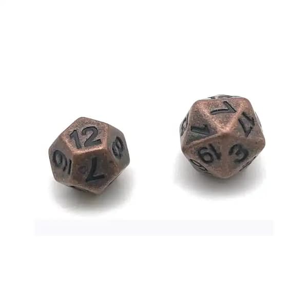 Hobbiton RPG terninger lille sæt med 7 metalterninger