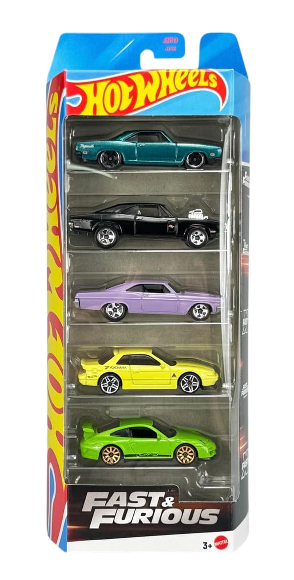 HOT Wheels Fast & Furious 5-pack JDR19