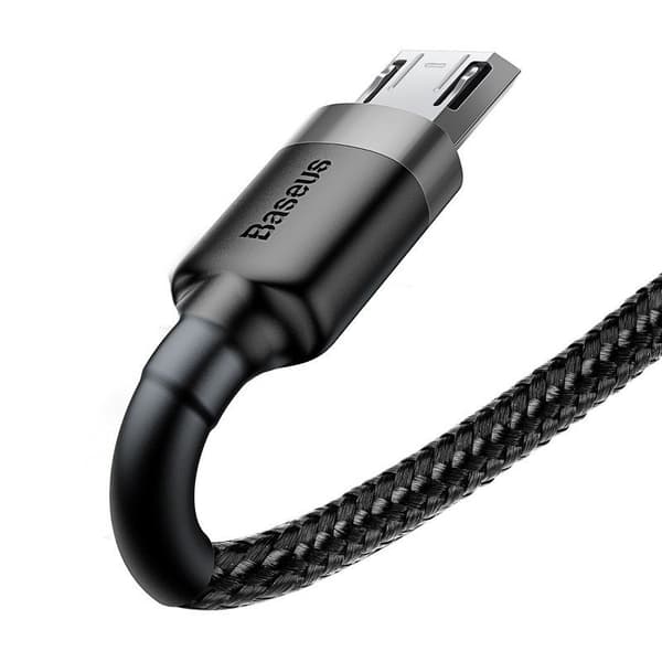 Baseus Cafule 2A 3m USB till Micro USB-kabel (svart och grå)