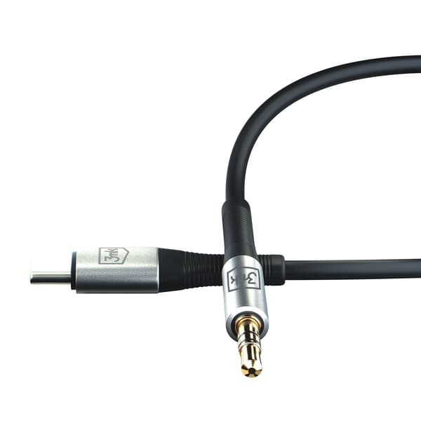 Tillbehör - 3mk AUX-kabel USB-C - Jack 3,5 mm