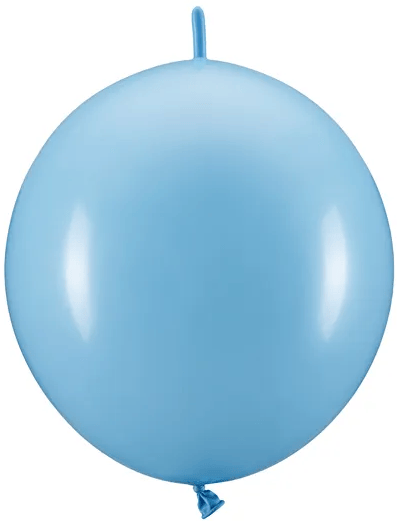 Balloner med forbindelse 33 cm lyseblå 20 stk.