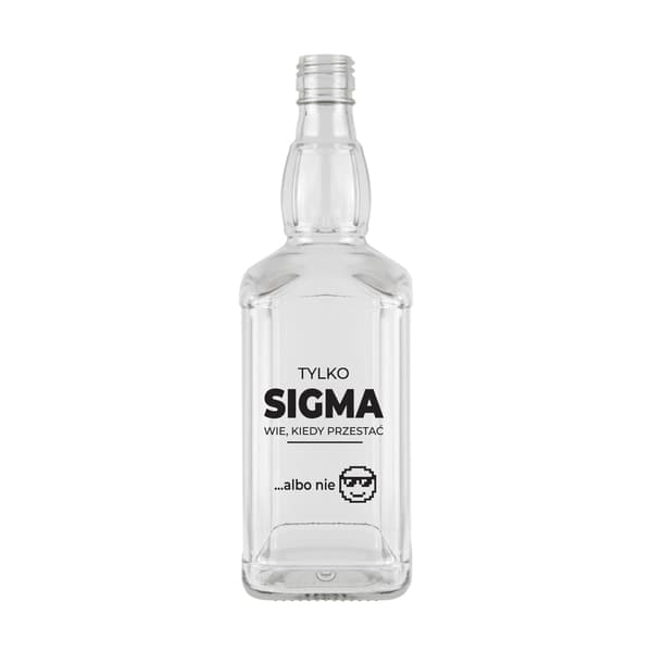 10x DANIELS GLASFLASKOR 500ml För Alkoholpresent Med Tryck - SIGMA